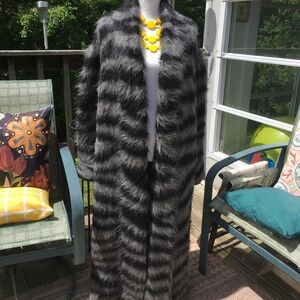 MONSE size L sold out alpaca zebra stripped long coat